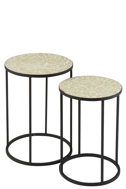 Sideborde med mosaik plade 2-Pack - Nedsat fra 1189,-