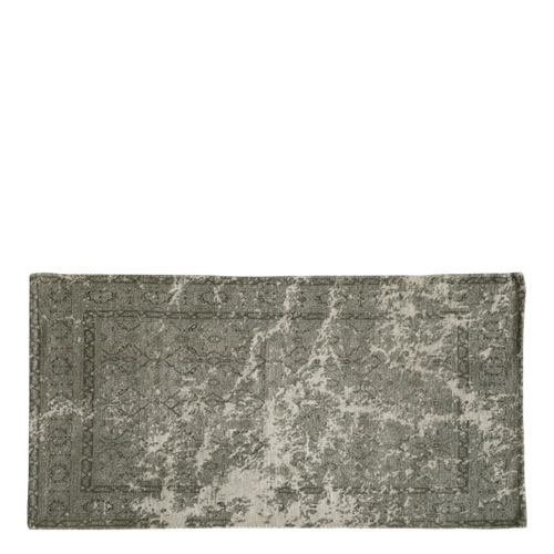 Tæppe m. fransk print - Nedsat