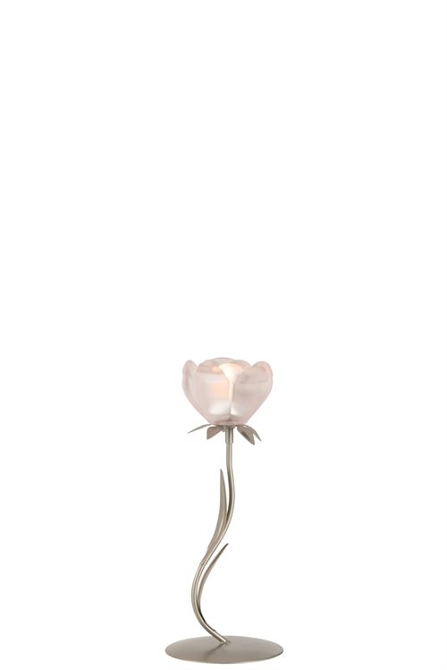 Smukke fyrfadsstager som blomst