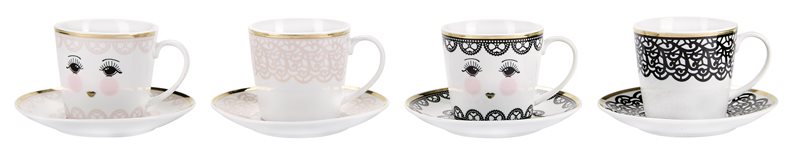Coffee set Lace 4-Pack 