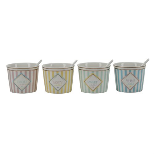 Is bægere 4-Pack i stribet