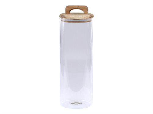 Opbevaringsglas m. låg - H. 30 cm.