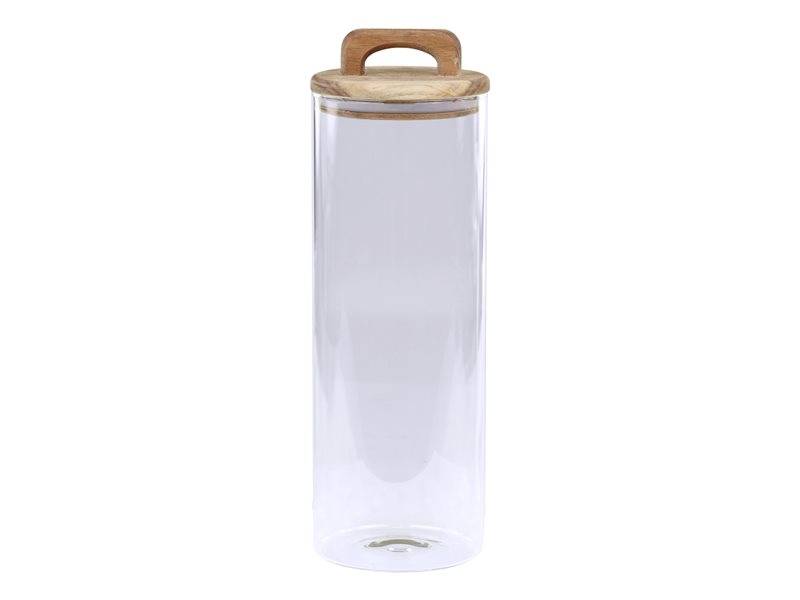Opbevaringsglas m. låg - H. 30 cm.