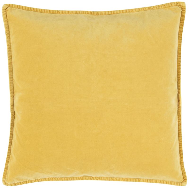 Pudebetræk velour Lemon drop -Nedsat