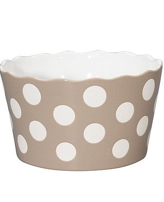 Happy Bowl I medium sandfarvet med prikker - Før 149,-