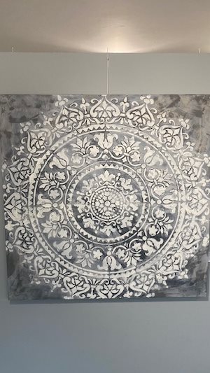 🖤 Mandala Relieff – Kunst med struktur, dybde og sjæl