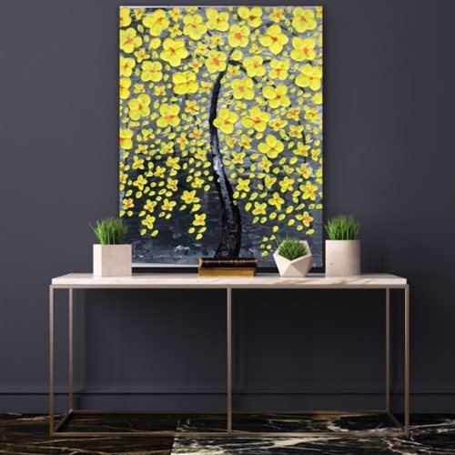 Maleri med blomster Flor