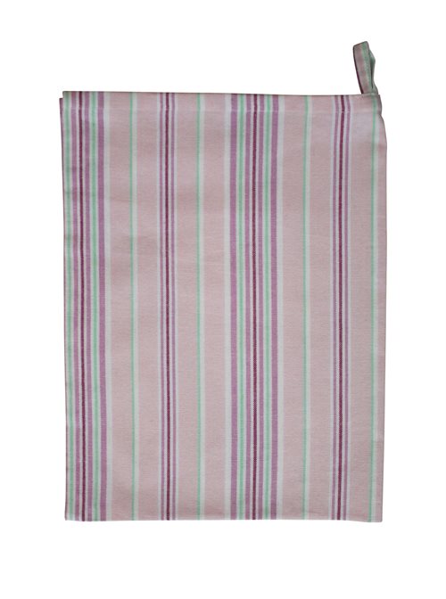 Multistrib Viskestykke i Pink strib