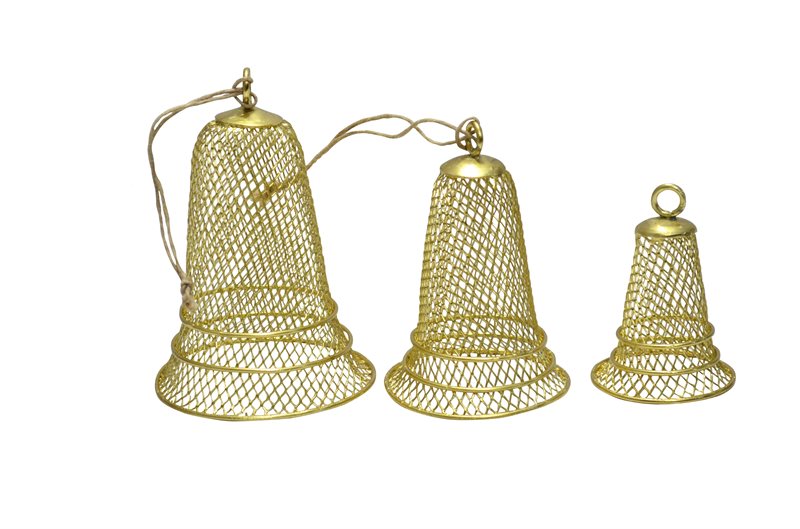 3 x Jule klokker i messing - FØR 180,- 