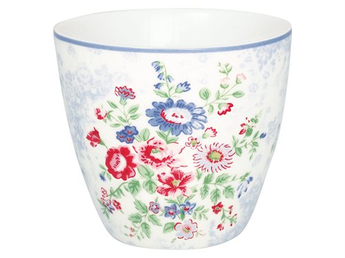 Ailis Stoneware Latte cup white