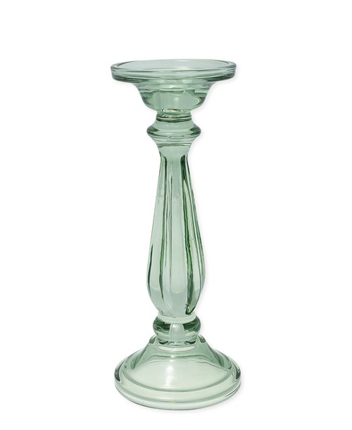 Lysestage Curved Green I Glas - Nedsat