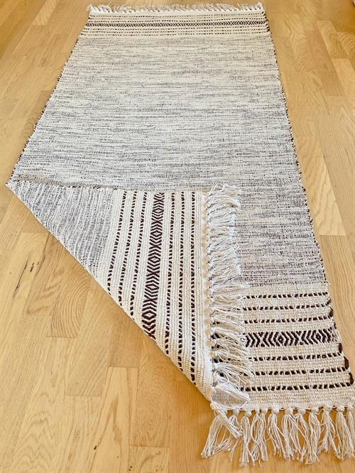 Tæppe i brun/Beige 150 x 70 cm - Nedsat
