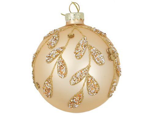 Julekugle Glas Madison Gold