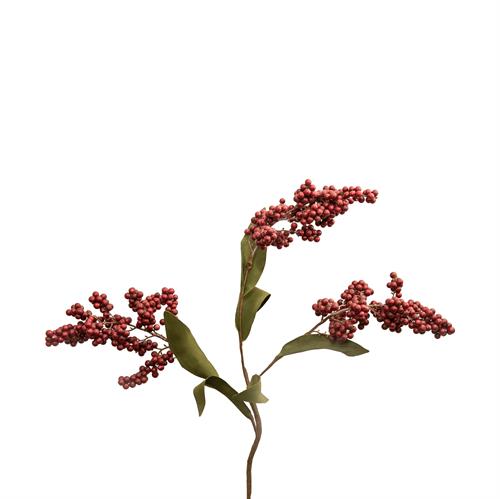 Kunstig blomst, i bordeaux med hver 3 grene