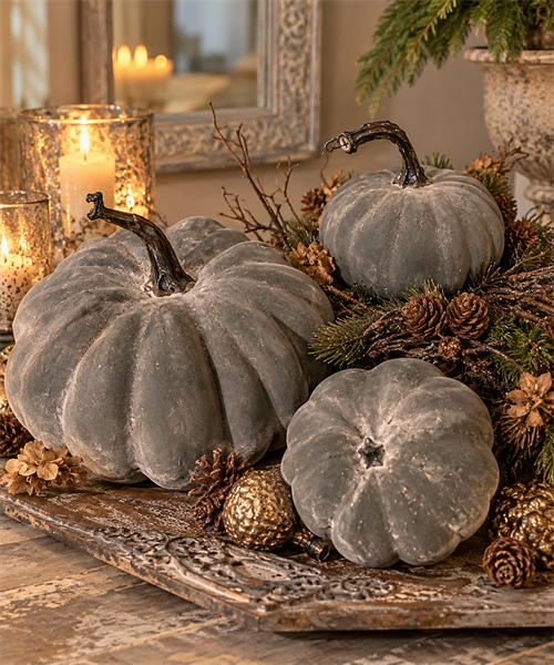 Shabby Chic græskar – komplet sæt
